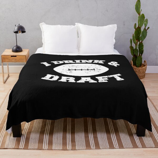 Item preview, I Drink And Draft Funny Football Humor designed and sold by SharpThreadZ.