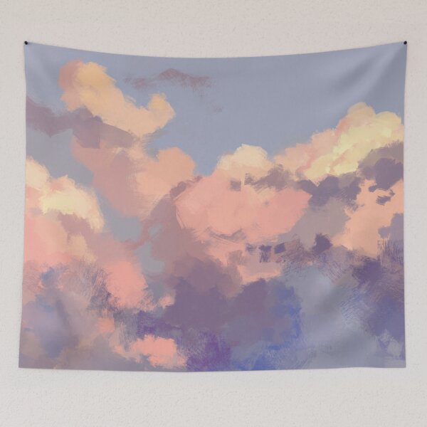 Item preview, If there is just the sky, clouds, sunset, pastel and sweet, nothing else and nothing else is needed, an impression and inspiration designed and sold by tshuki.