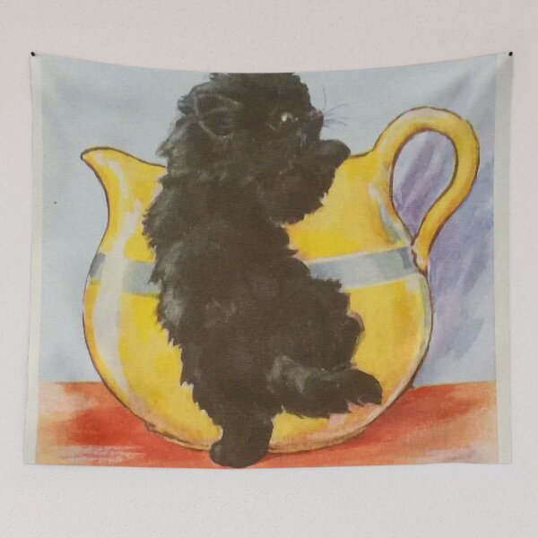 Item preview, Florence E. Valter Black Kitten designed and sold by will-o-wares.