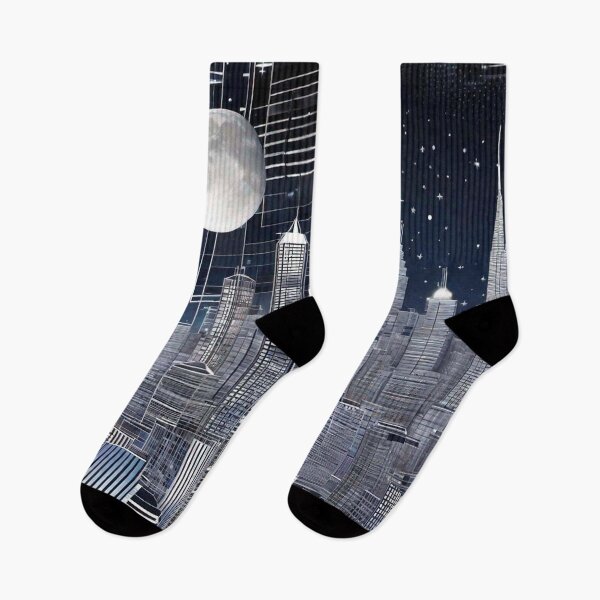 Item preview, Full Moon Nights - Urban Geometry Cityscape 9 designed and sold by Benito Del Ray.