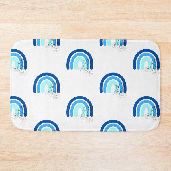 Item preview, Cute Blue  Rainbow with Flowers  designed and sold by starcreative22.