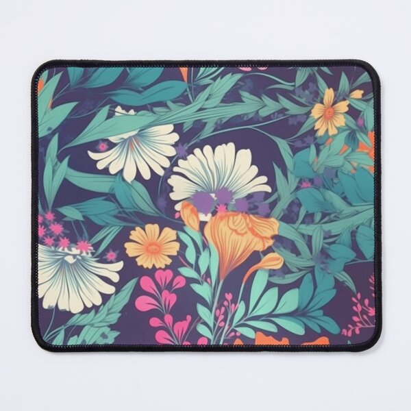 Item preview, Colourful flower pattern designed and sold by Riverside-Moon.