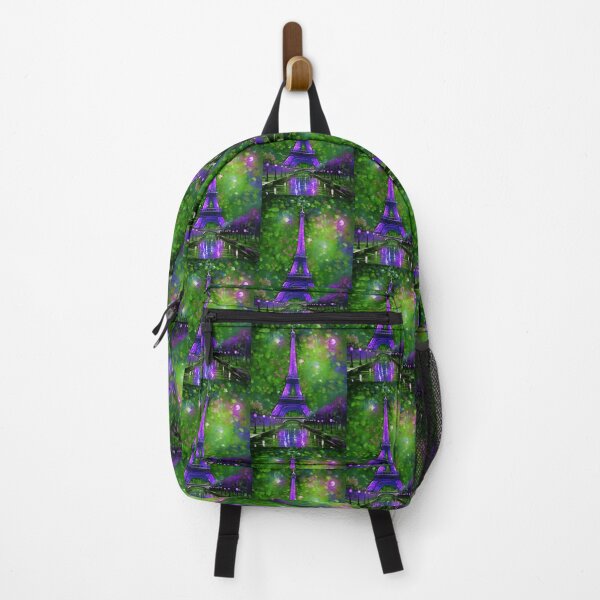 Item preview, The Eiffel Tower, Paris, Purple-green, AI Generated Art - France's Structural Masterpiece Known as 'The Symbol of Love' designed and sold by studioSharonKay.