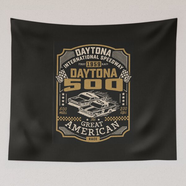 Item preview, Vintage Daytona 500 Commemorative Poster designed and sold by EThreeDesigns.