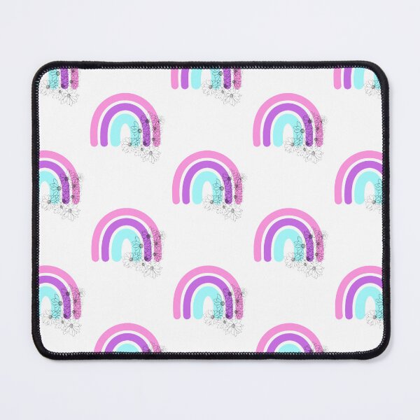 Item preview,  Super Cute pink Rainbow with Flowers  designed and sold by starcreative22.