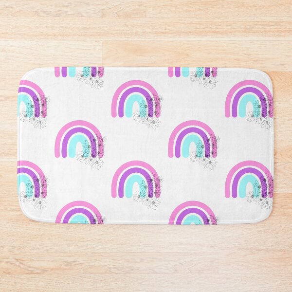 Item preview,  Super Cute pink Rainbow with Flowers  designed and sold by starcreative22.