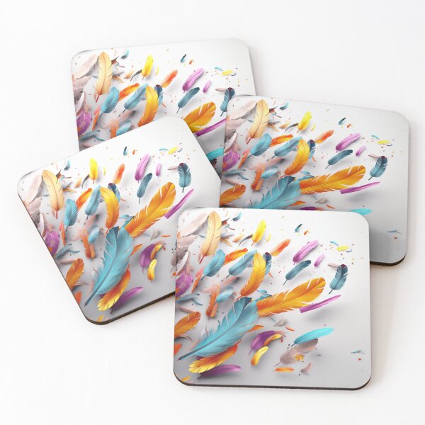 Item preview, Colorful feathers designed and sold by Riverside-Moon.