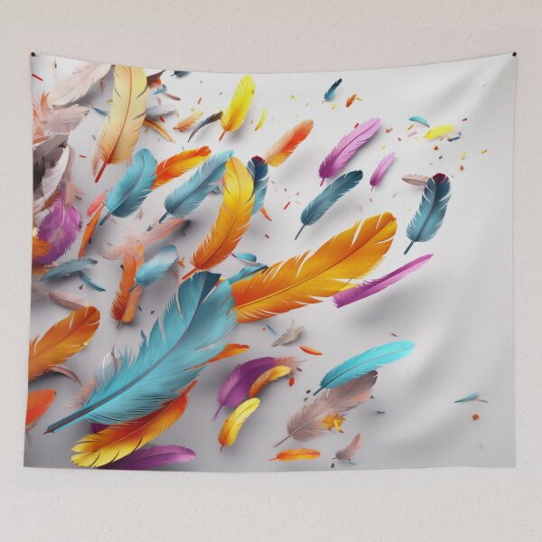 Item preview, Colorful feathers designed and sold by Riverside-Moon.