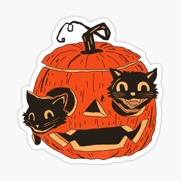 Item preview, vintage halloween cats designed and sold by bayoumaiden.