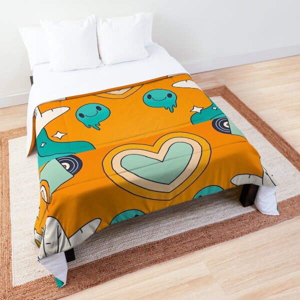 Valentine Premium Quilt - Devil Heart Smiling Face Patterns Quilt Blanket