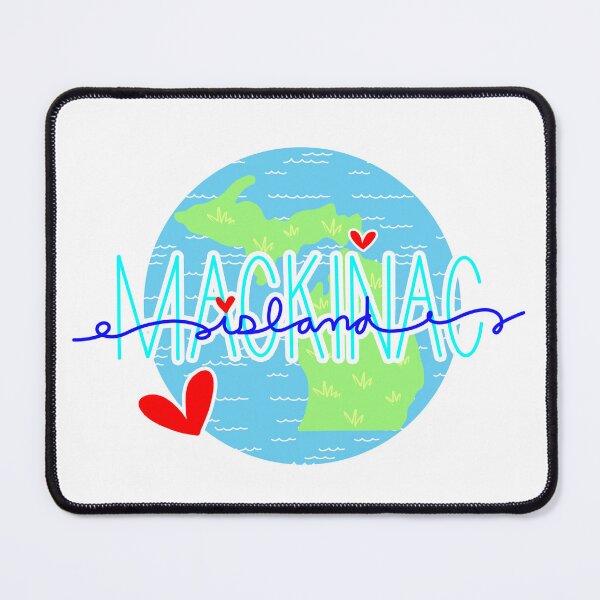 Item preview, Mackinac Island Michigan Map designed and sold by JoyfulDaisy.