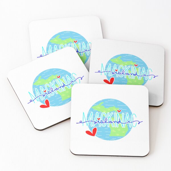 Item preview, Mackinac Island Michigan Map designed and sold by JoyfulDaisy.