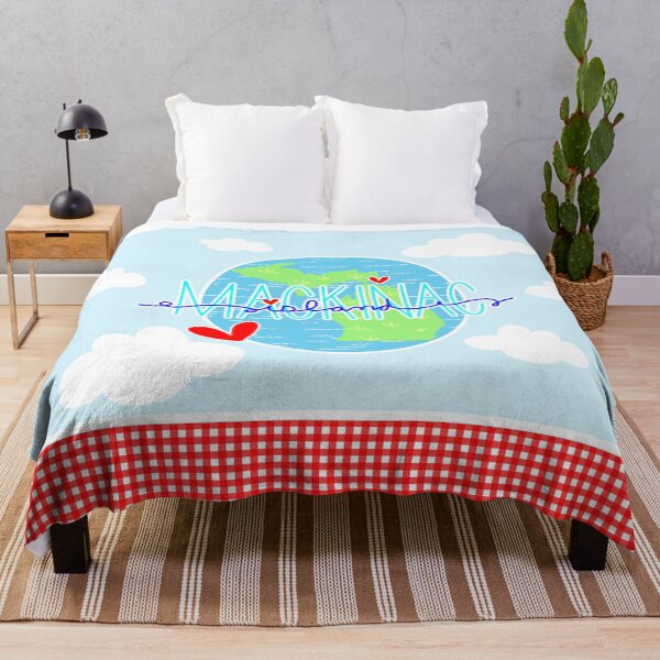 Item preview, Mackinac Island Michigan Map designed and sold by JoyfulDaisy.