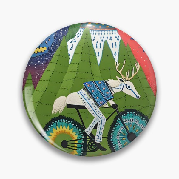 Item preview, Riding with the Ancestors: A Psychedelic Nahual Bicyclist designed and sold by Mr.Psychedelia.