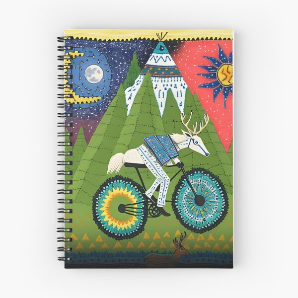 Item preview, Riding with the Ancestors: A Psychedelic Nahual Bicyclist designed and sold by Mr.Psychedelia.