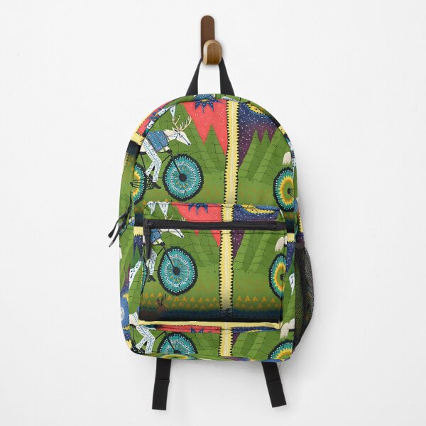 Item preview, Riding with the Ancestors: A Psychedelic Nahual Bicyclist designed and sold by Mr.Psychedelia.
