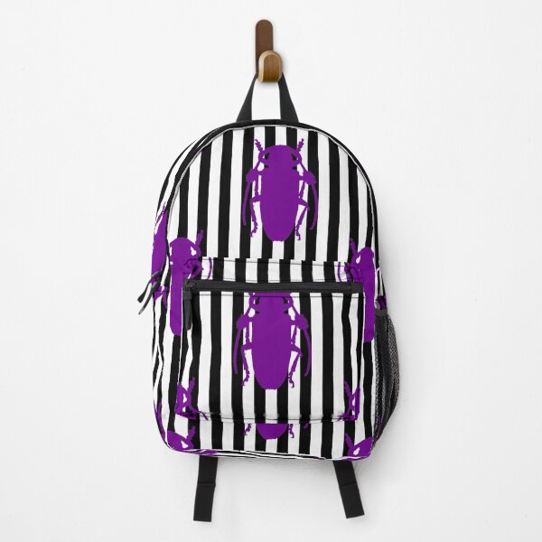 Item preview, halloween black stripes beetle purple  designed and sold by Gossip Rag.
