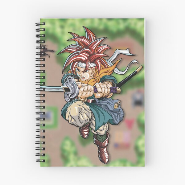 Artikelvorschau, Crono springt in Chrono Trigger mit Hintergrund in Aktion entworfen und verkauft von Paul J Powers.