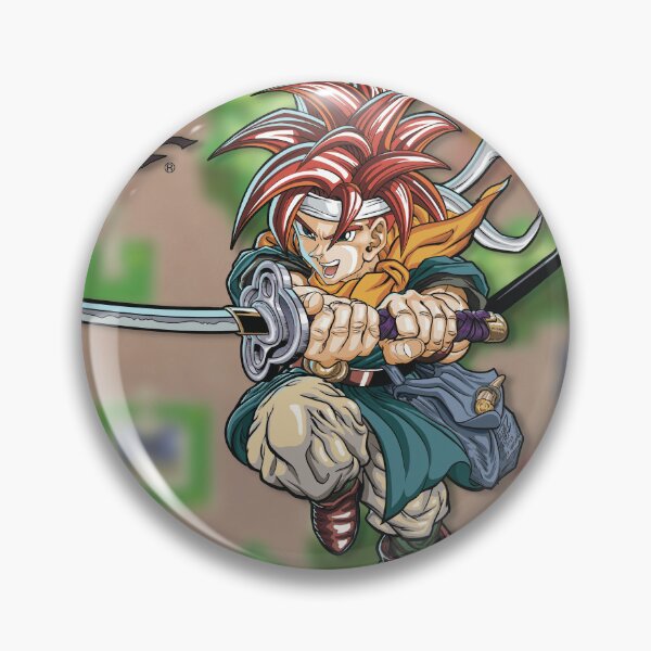 Item preview, Crono jumping to action in Chrono Trigger with background designed and sold by Paul J Powers.