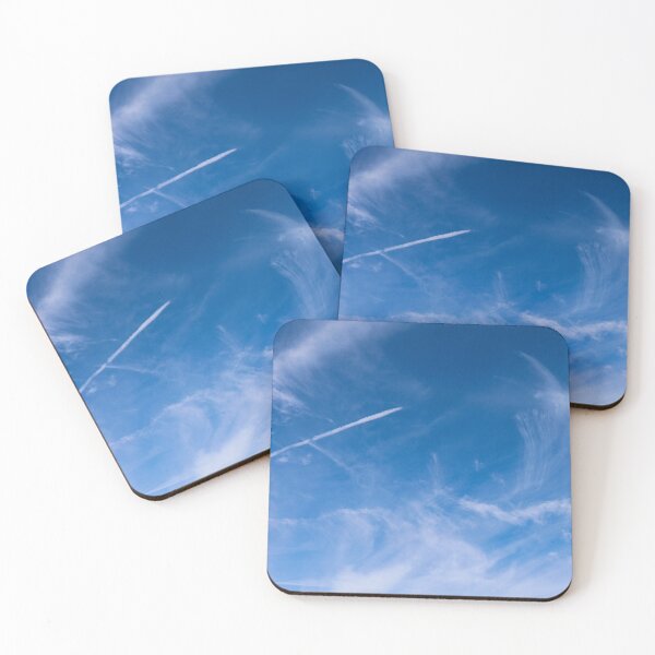 Item preview, Wispy Clouds with Plane Trail designed and sold by Thomas Bugarin.