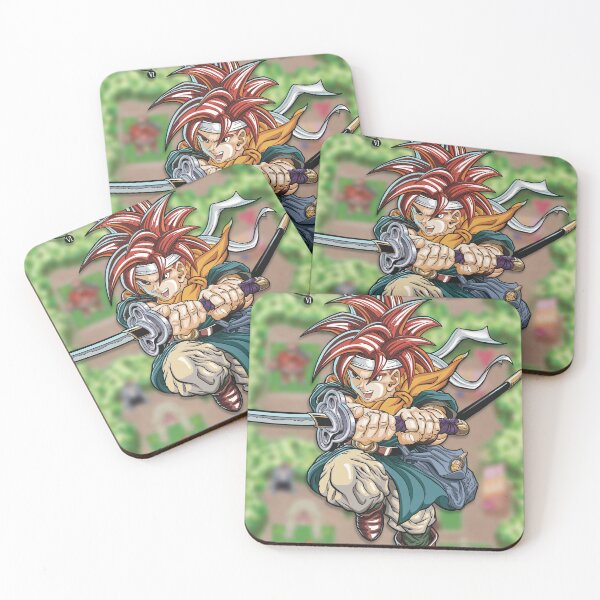 Item preview, Crono from Chrono Trigger with vertical background designed and sold by Paul J Powers.