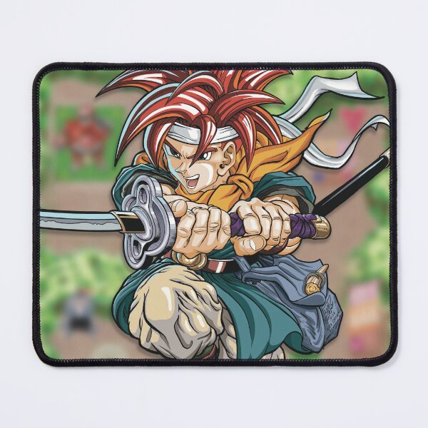 Item preview, Crono from Chrono Trigger with vertical background designed and sold by Paul J Powers.
