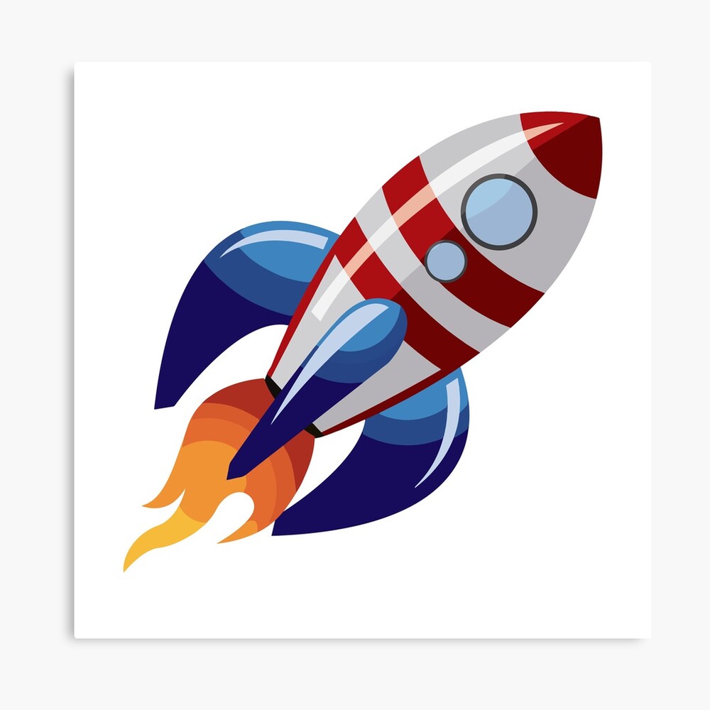 "Rocket Ship" Canvas Print by OneRaz Redbubble