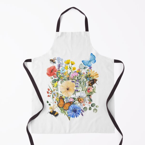 Item preview, Pollinator Lawn With Bees & Butterflies Colorful Design designed and sold by EarthArtDesigns.