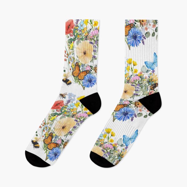 Item preview,  Pollinator Lawn With Bees & Butterflies Colorful Design designed and sold by EarthArtDesigns.