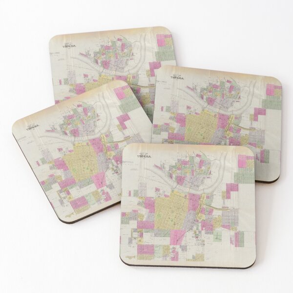 Item preview, Vintage Map of Topeka Kansas (1887) designed and sold by BravuraMedia.