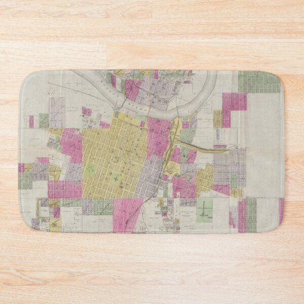 Item preview, Vintage Map of Topeka Kansas (1887) designed and sold by BravuraMedia.