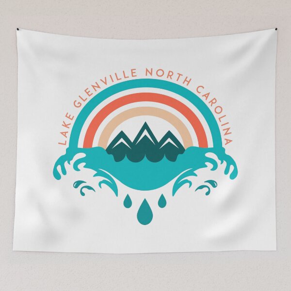 Item preview, Lake Glenville NC rainbow splash designed and sold by LeapDaze.