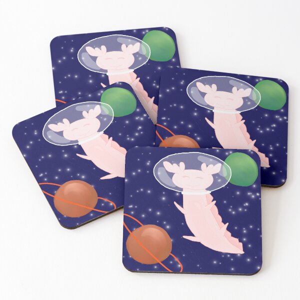 Item preview, axolotl in space (a fun thing to say, isn’t it?) designed and sold by caitycatdesigns.