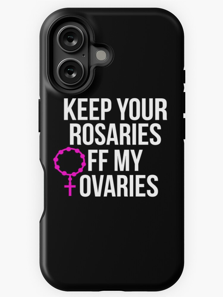 Thumbnail 1 von 4, iPhone-Hülle, Halten Sie Ihre Rosenkränze von meinen Eierstöcken fern designt und verkauft von kjanedesigns.