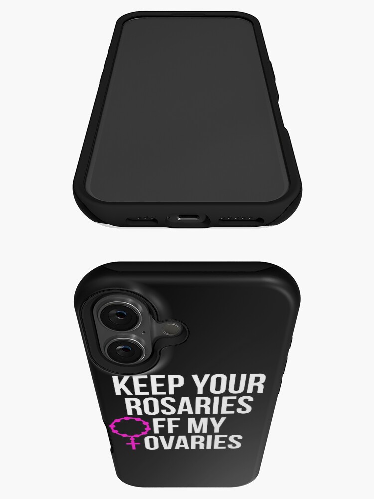 Thumbnail 3 von 4, iPhone-Hülle, Halten Sie Ihre Rosenkränze von meinen Eierstöcken fern designt und verkauft von kjanedesigns.