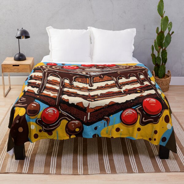 Item preview, Pop Art Chocolate Cherry Layer Cake designed and sold by Shannon Hilson.