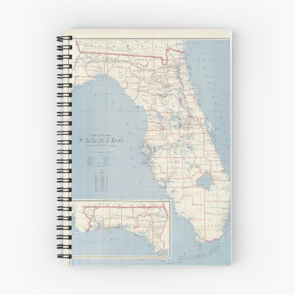 Item preview, Vintage Map of Florida (1958) designed and sold by BravuraMedia.