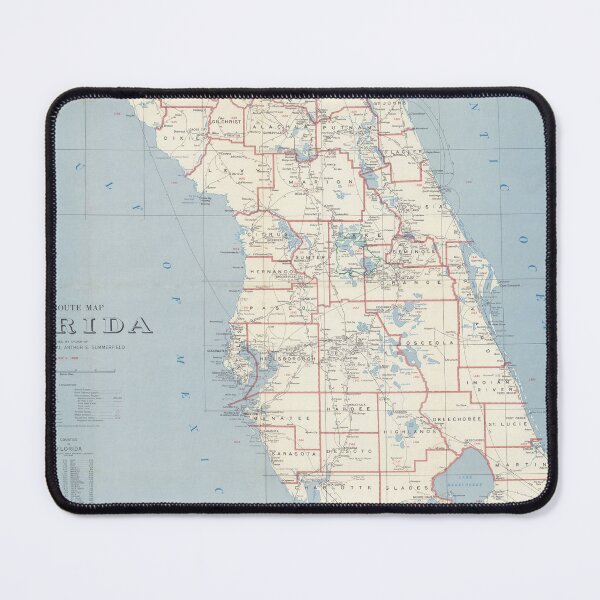Item preview, Vintage Map of Florida (1958) designed and sold by BravuraMedia.