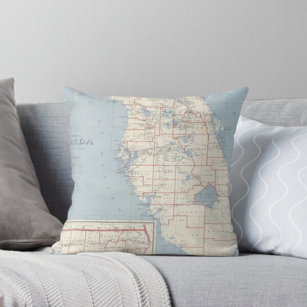 Item preview, Vintage Map of Florida (1958) designed and sold by BravuraMedia.