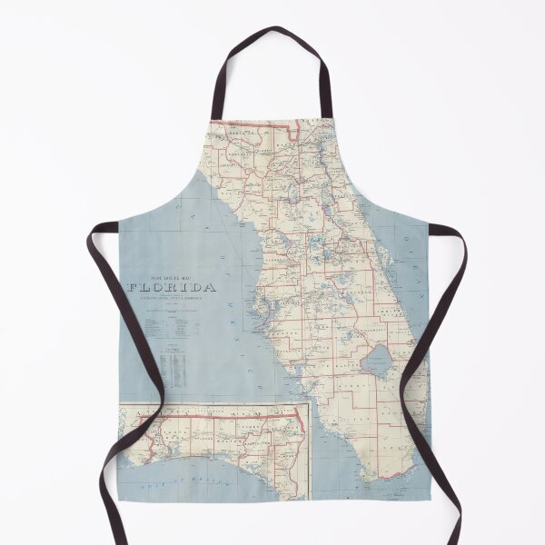 Item preview, Vintage Map of Florida (1958) designed and sold by BravuraMedia.