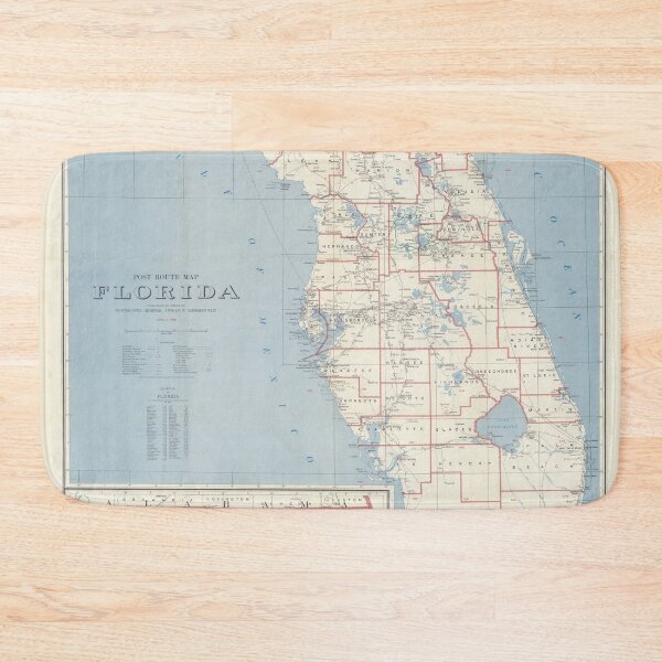 Item preview, Vintage Map of Florida (1958) designed and sold by BravuraMedia.