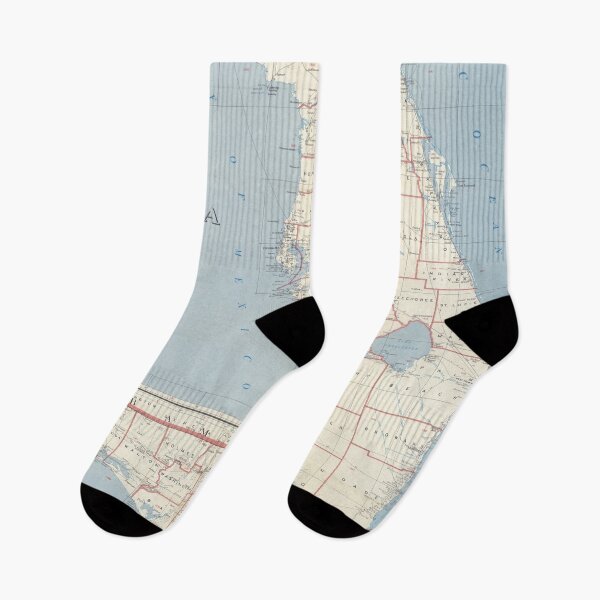 Item preview, Vintage Map of Florida (1958) designed and sold by BravuraMedia.