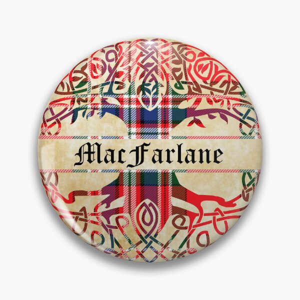 Item preview, MacFarlane Tree of Life Clan Scottish Surname tartan designed and sold by BagTown Clans.