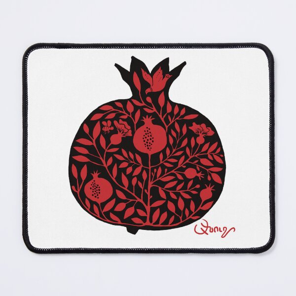Item preview, Decorative Pomegranate in Black and Red designed and sold by Anush  Movsesian Avejic.