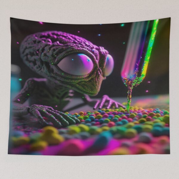 Item preview, alien in a colorful world designed and sold by MaiconFFC.