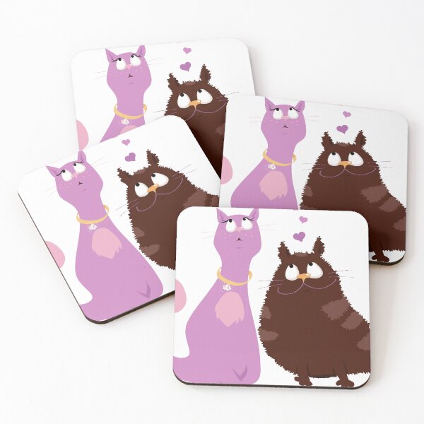 Item preview, 'Animals with attitude, Cats x2' designed and sold by MARYMAXMAC.