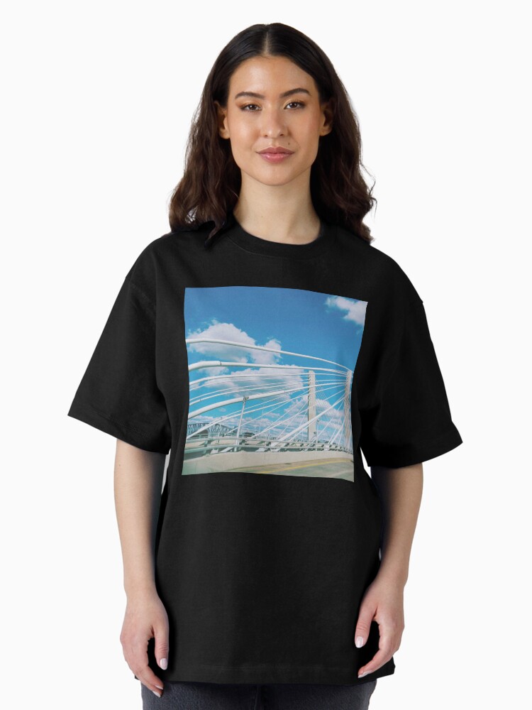 Thumbnail 2 of 7, Oversized T-Shirt, Goethals Bridge #1 designed and sold by OneDayArt.