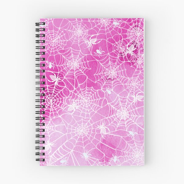Item preview, Creepy Cobwebs and Ghostly spiders on pink designed and sold by MagentaRose.