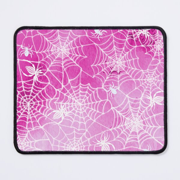 Item preview, Creepy Cobwebs and Ghostly spiders on pink designed and sold by MagentaRose.