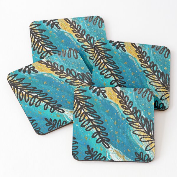 Item preview, Leaves of Blue Oasis designed and sold by ArtpathAsh.